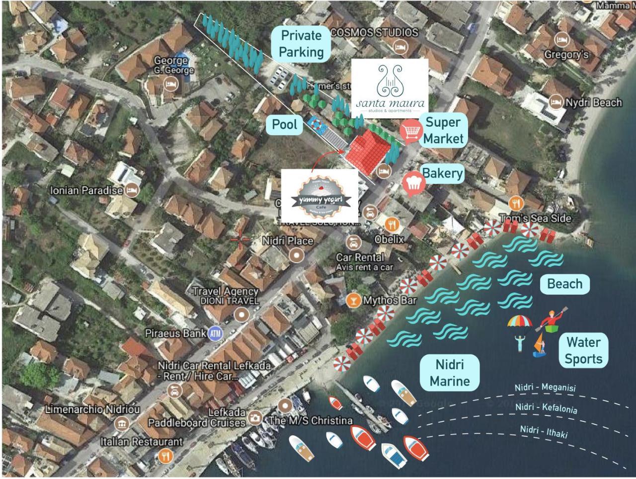 Santa Maura Aparthotel Nydri  Bagian luar foto